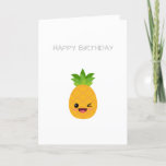 Pineapple Fruit Birthday Card<br><div class="desc">This is a beautiful and uncommon birthday card.</div>