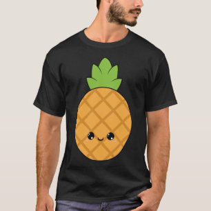pineapple fruit cute adorable kawaii pretty smile T-Shirt