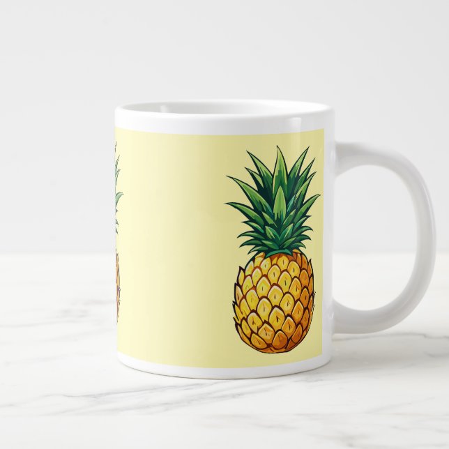 Pineapple fruit large coffee mug (Right)