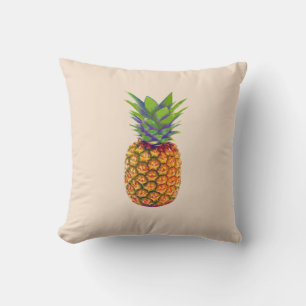 Pineapple Fruit on Light Beige Cushion