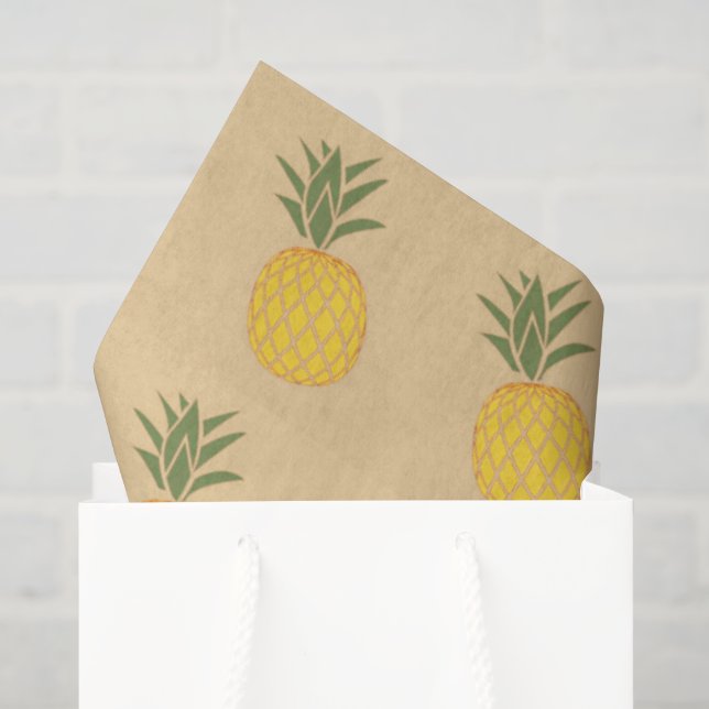 Pineapple fruit pattern tissue paper (Gift Bag)