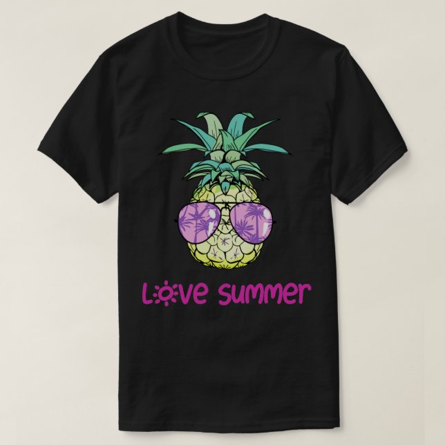 Pineapple Funny Summer T-Shirt (Design Front)