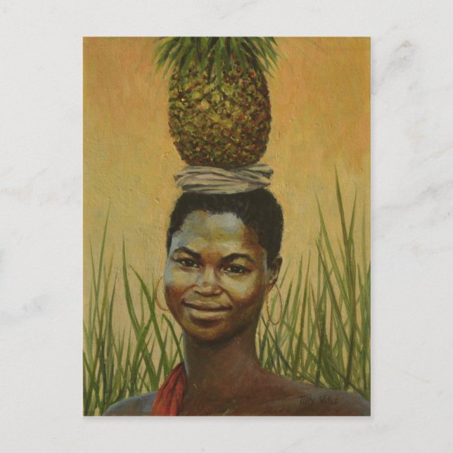 Pineapple Girl 2004 Postcard (Front)