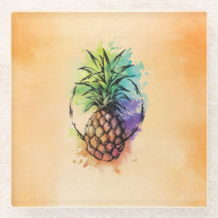 Pineapple Glass Coaster