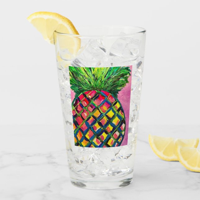 Pineapple Glass Cup (Front Ice)
