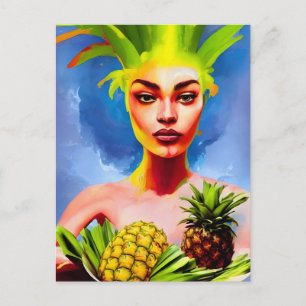 Pineapple Goddess Postcard