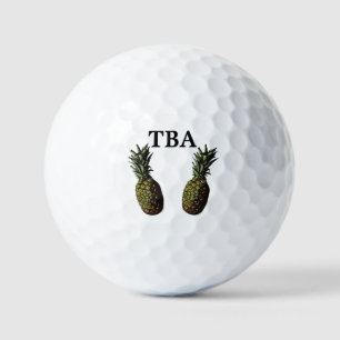 Pineapple Golf Balls - Optional Personalisation