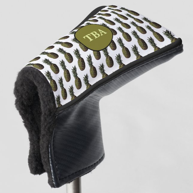 Pineapple Golf Putter Cover (3/4 Front)