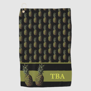 Pineapple Golf Towel - Personalised Monogram