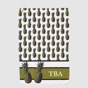 Pineapple Golf Towel - Personalised Monogram