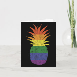 Pineapple Graphic Aloha Beaches Hawaii Vintage Ret Card