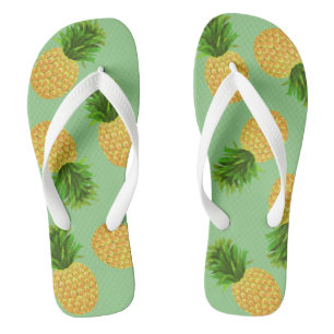 Pineapple Green Thongs