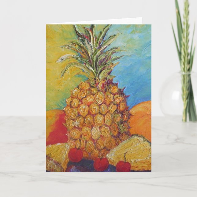 Pineapple Greeting Card (Front)