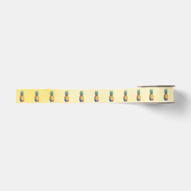 Pineapple Grosgrain Ribbon (Front)