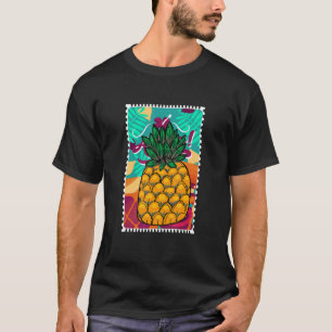 Pineapple Hawaiian Aloha Tropical Honolulu Women M T-Shirt