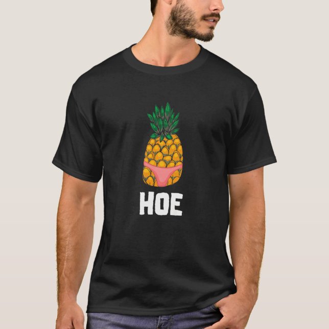 Pineapple Hawaiian Aloha Tropical Honolulu Women M T-Shirt (Front)