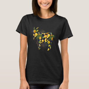 Pineapple Hawaiian Goat Women Men Print Sheep Kid  T-Shirt