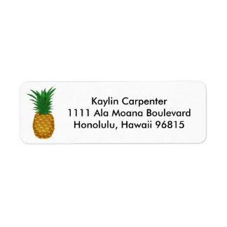 Pineapple Hospitality Return Address Label