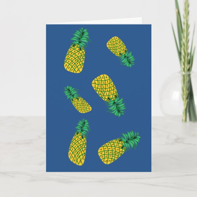 Pineapple Humourous Birthday Card (Front)
