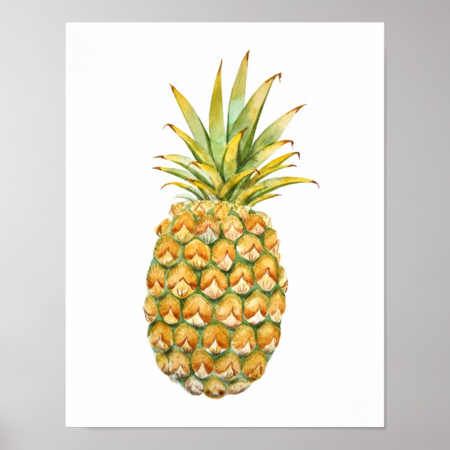 Pineapple Illustration Poster (Front)
