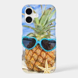 pineapple in sunglasses