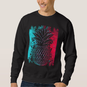Pineapple In Techno Colour Festival Synthesizer Wh Sweatshirt