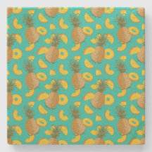 Pineapple In Turquoise Colour