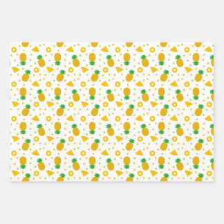 Pineapple Inspired Wrapping Paper Coordinates
