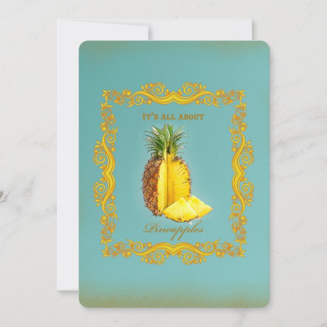 PINEAPPLE ~ Invitation Card (Front)
