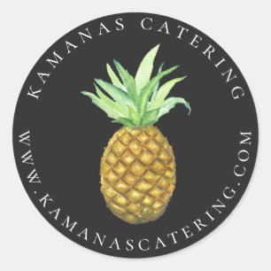 Pineapple Island Personalised Catering Sticker