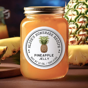 Pineapple jelly canning label homemade recipe