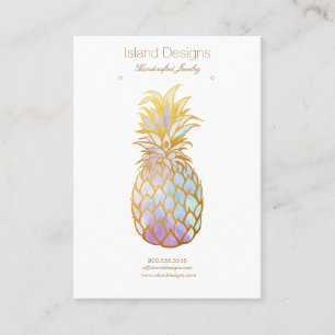 Pineapple Jewelry Display Card