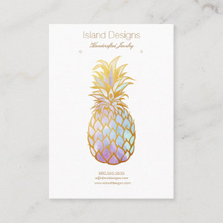 Pineapple Jewelry Display Card