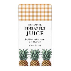 Pineapple Juice Label