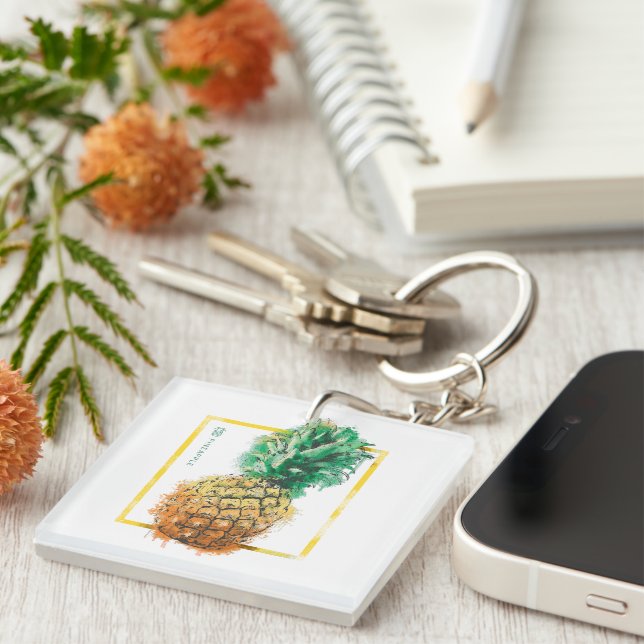 Pineapple Key Ring (Front Right)