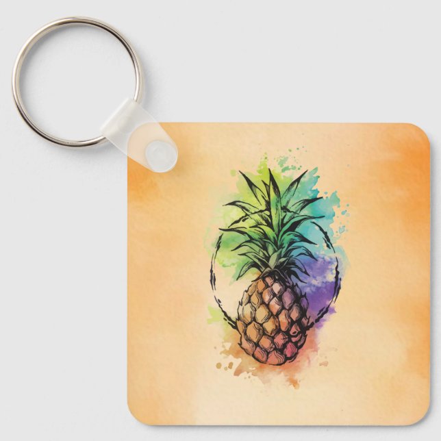Pineapple Key Ring (Front)