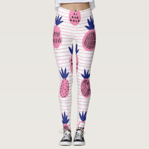 Pineapple kid design, vintage pattern. leggings