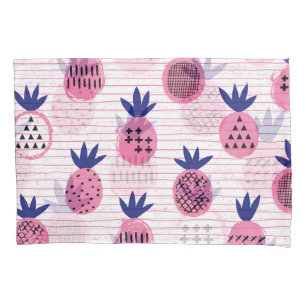 Pineapple kid design, vintage pattern. pillowcase