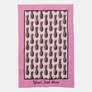 Pineapple Kitchen Towel - Optional Personalisation