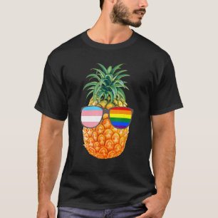 Pineapple LGBT Sunglasses Aloha Beaches Hawaii Tra T-Shirt