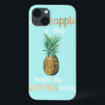 Pineapple Life Quote iPhone 13 Case<br><div class="desc">Pineapple Life Quote  Artist: Studio W | 156571D</div>