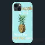 Pineapple Life Quote iPhone 13 Case<br><div class="desc">Pineapple Life Quote  Artist: Studio W | 156571D</div>