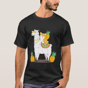 Pineapple Llama Corgi Cool Cute Birthday  Idea Out T-Shirt