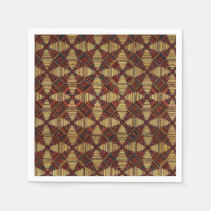 Pineapple Log Cabin Patchwork Design Napkin