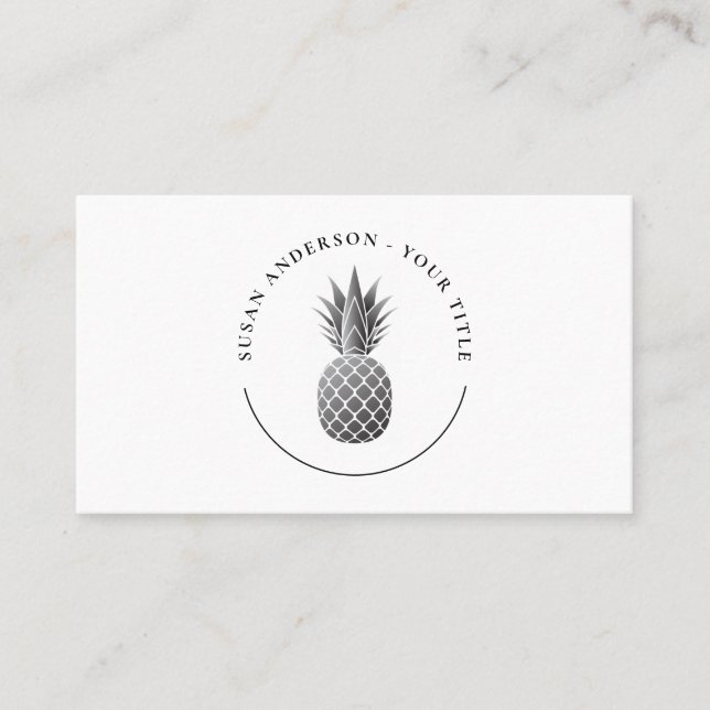Pineapple Logo Business Card (Front)