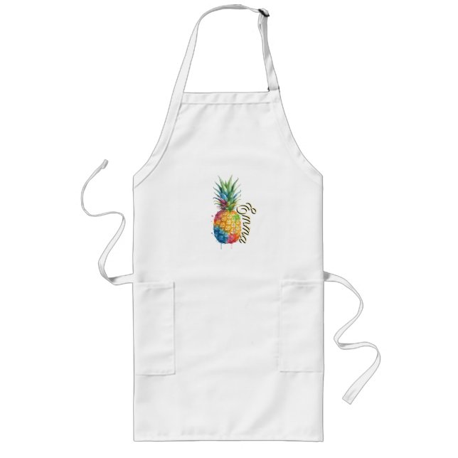 Pineapple Long Apron (Front)