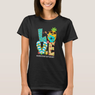 Pineapple Love Kindergarten Teacher Hello Summer V T-Shirt