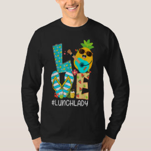 Pineapple Love Lunch Lady Hello Summer Vibes 1 T-Shirt