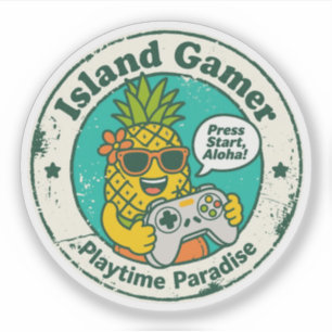 Pineapple Lover & Gamer "Playtime Paradise Island 