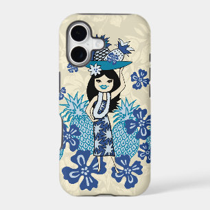 Pineapple Luau Hula Girl iPhone 5 Cases